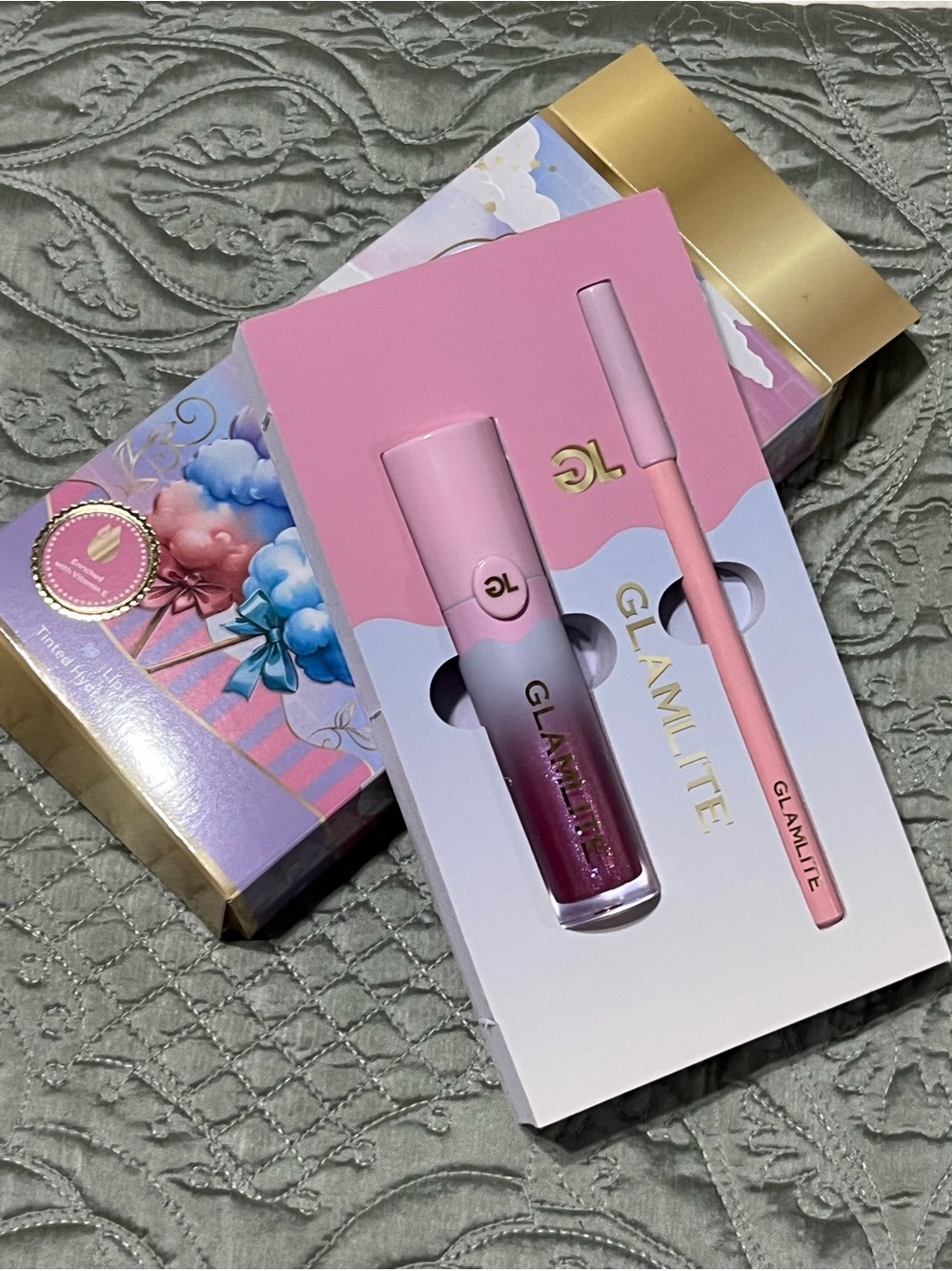 Glamlite Candy Floss Lip Kit Duo NEW